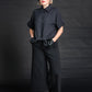 UNISEX BUTTONED BLOUSE WITH SHORT SLEEVES - STRH