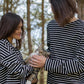 UNISEX STRIPE TOP WITH EXTRA LONG SLEEVES